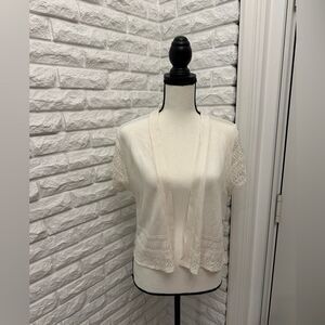 Y2K Crochet Pattered Shrug / Cardigan